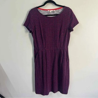 Boden Phoebe Eye Glasses Printed Dress Woman US Size 10 PETITE