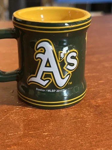 Boelter Brands Shot Glass Oakland Athletics MLB Green 3