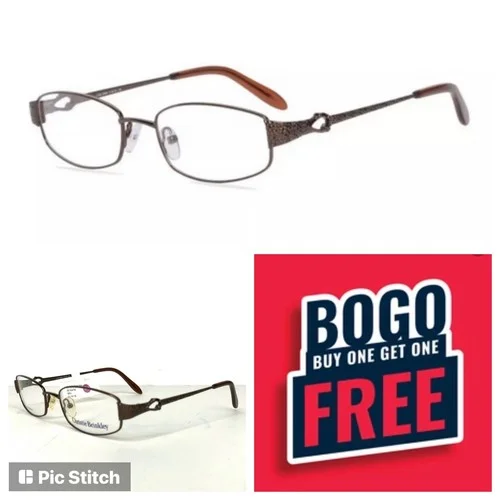 BOGO Christie Brinkley NY Eyeglasses Frames C305 brown 51-18-135 2 PAIRS! womens