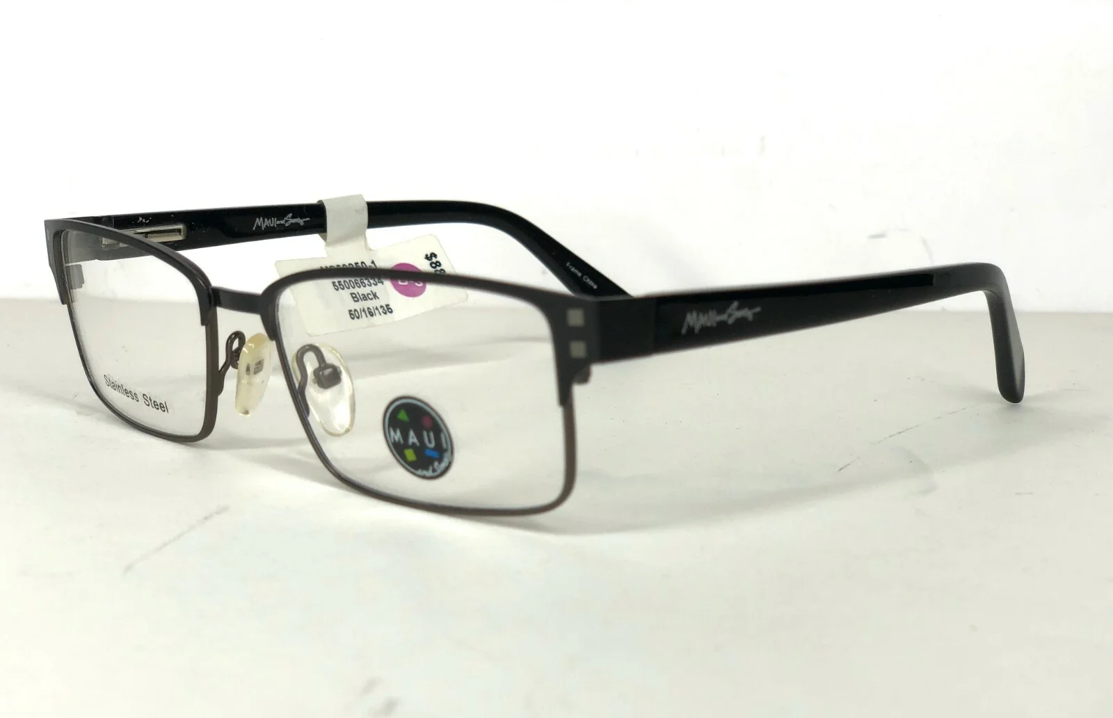 BOGO~ MAUI and SONS Eyeglasses MS50250 50-16-135 Black stainless $88 FRAMES Mens 3