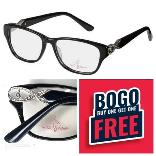 BOGO! New Baby Phat Eyeglasses FRAMES Black Silver women BV266 54-16-140 Demo