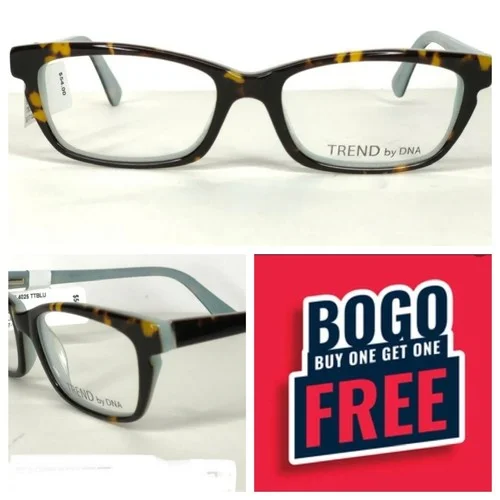 BOGO! New Trend by DNA Eyeglasses 4025 Tortoise Blue 52-17-135 Frames women demo