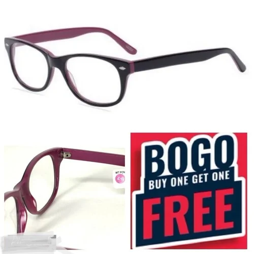 BOGO Pomy Eyewear Eyeglasses Rasberry black 54-18-150 315 FRAMES lens womens