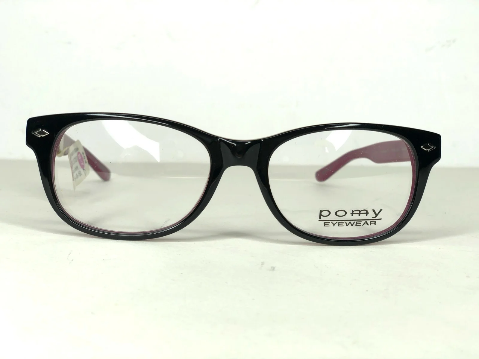 BOGO Pomy Eyewear Eyeglasses Rasberry black 54-18-150 315 FRAMES lens womens 4