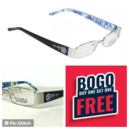 BOGO POMY Eyewear Eyeglasses RX Midnight Bloom 50-15-135 $76 FRAMES Get 1 FREE!