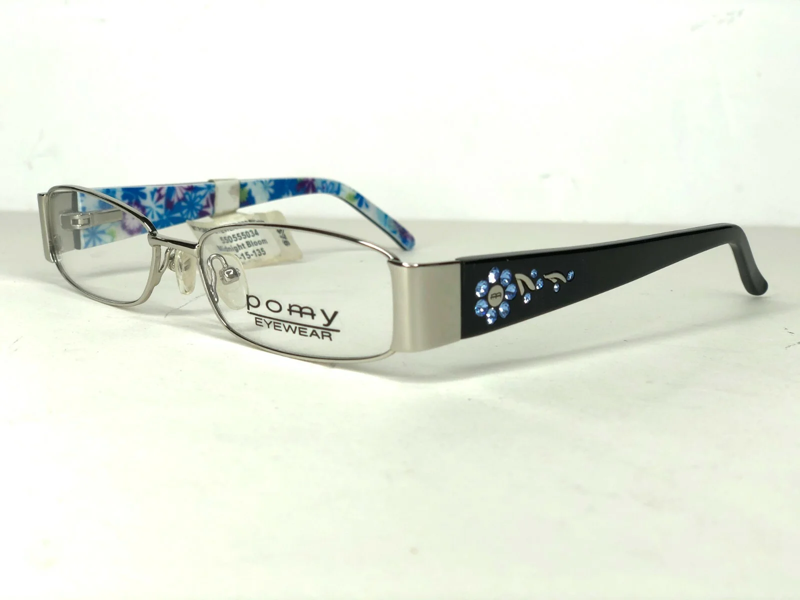 BOGO POMY Eyewear Eyeglasses RX Midnight Bloom 50-15-135 $76 FRAMES Get 1 FREE! 3