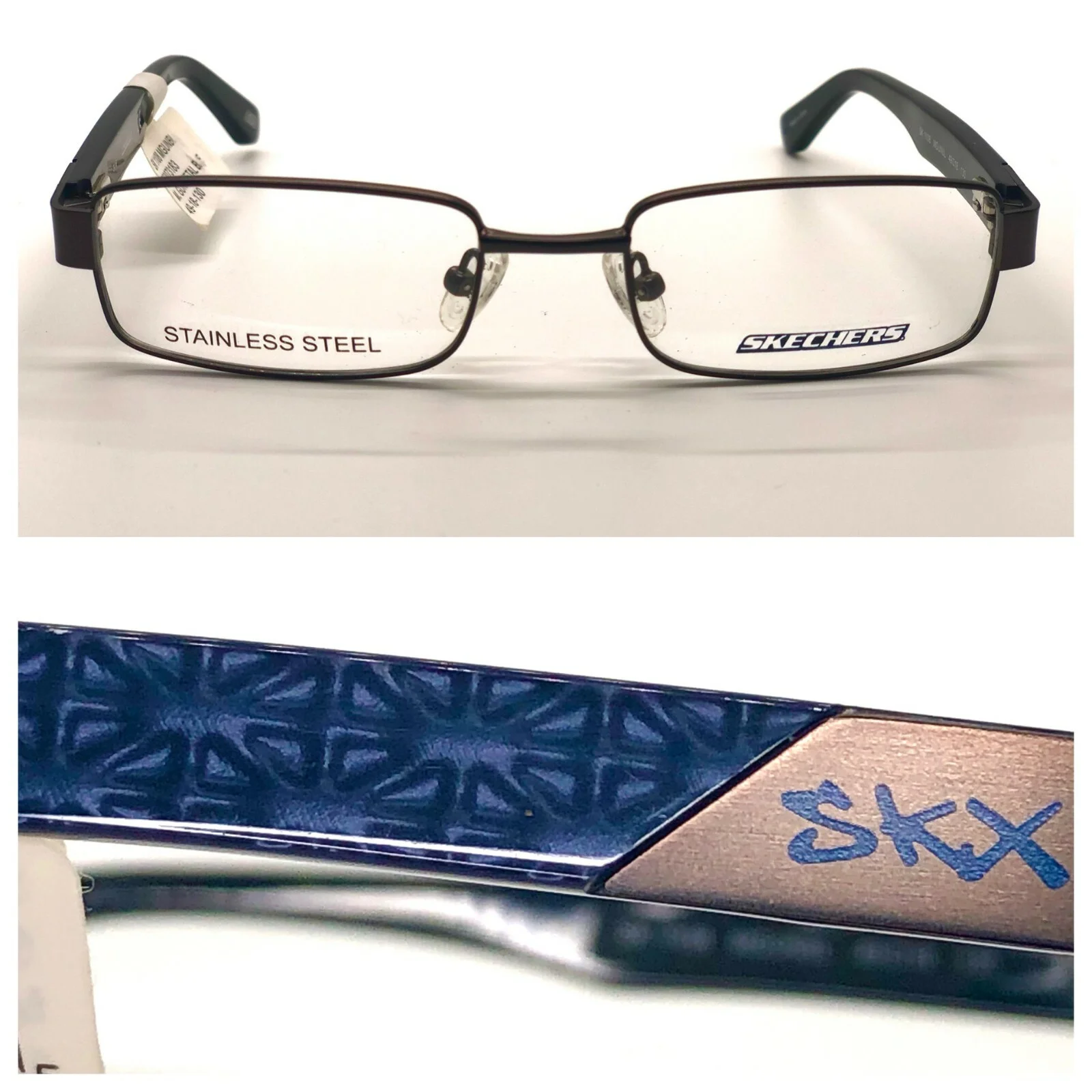 BOGO SKECHERS Eyeglasses SK1108 Gunmetal BLUE 49-18-130 Unisex FRAMES demo lens 2