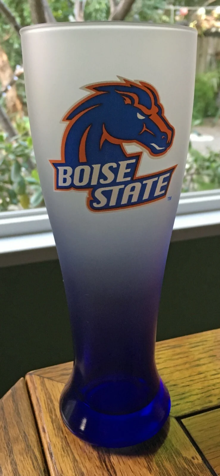 BOISE STATE Broncos - 12-oz. frosted pilsner glass