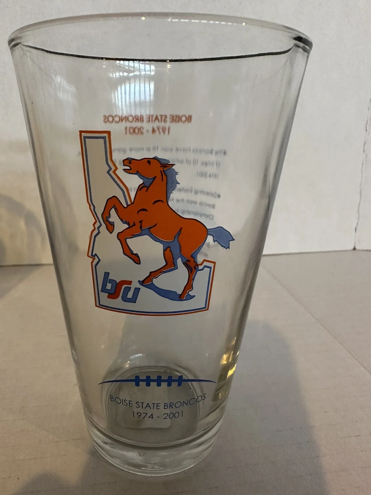 Boise State Broncos 2 Glass Cups 2