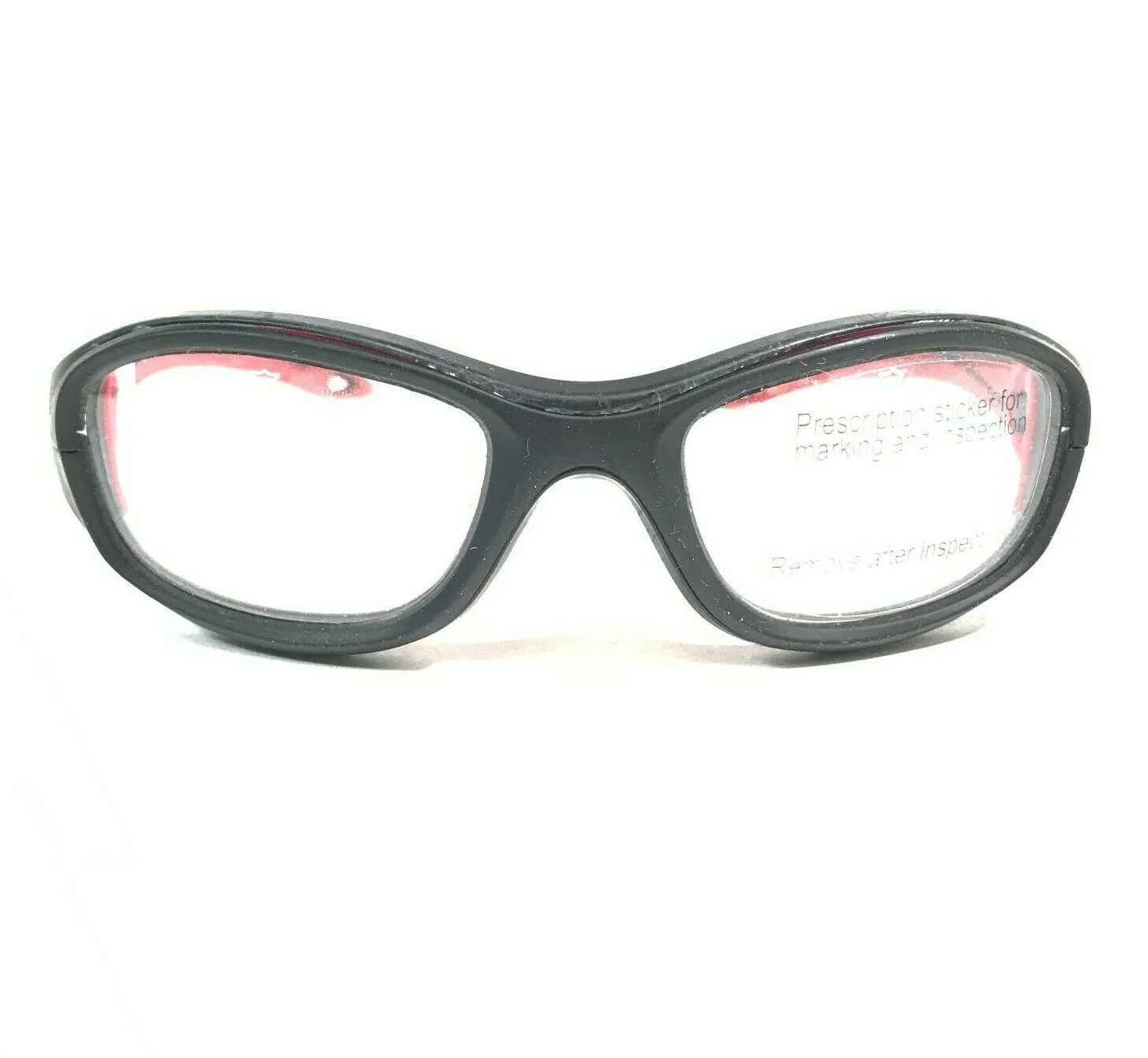 Bolle COVERAGE Athletic Goggles Eyeglasses Frames Black Red Wrap Sport 52-17-125 2