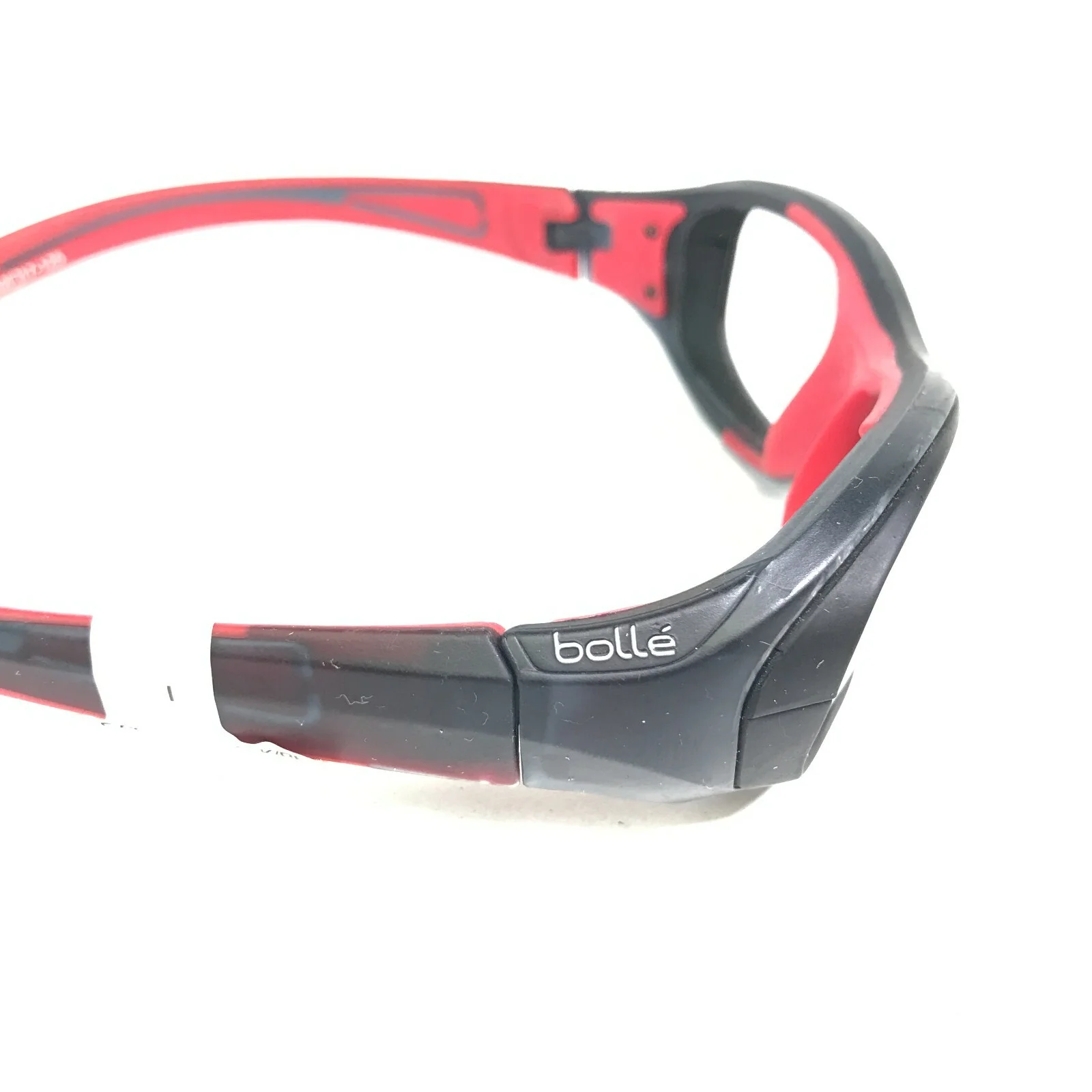 Bolle COVERAGE Athletic Goggles Eyeglasses Frames Black Red Wrap Sport 52-17-125 4