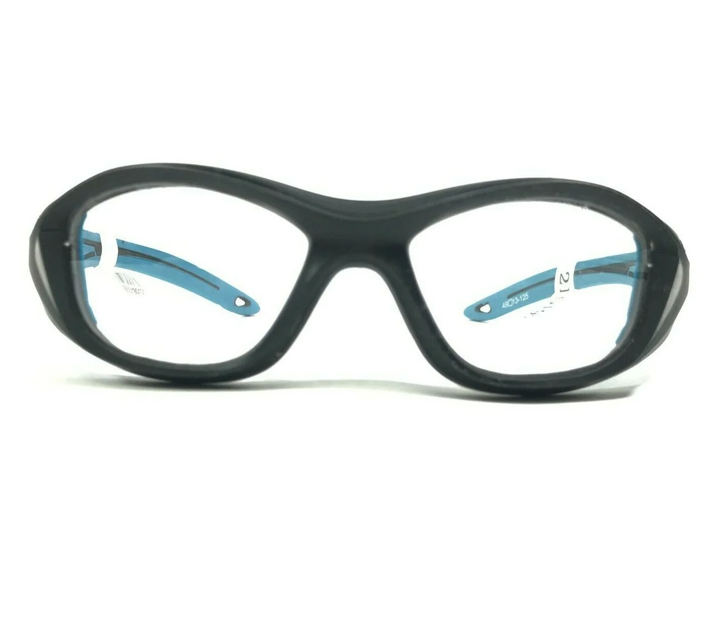 Bolle SWAG Athletic Goggles Eyeglasses Frames Matte Black Blue Wrap 49-13-125 2