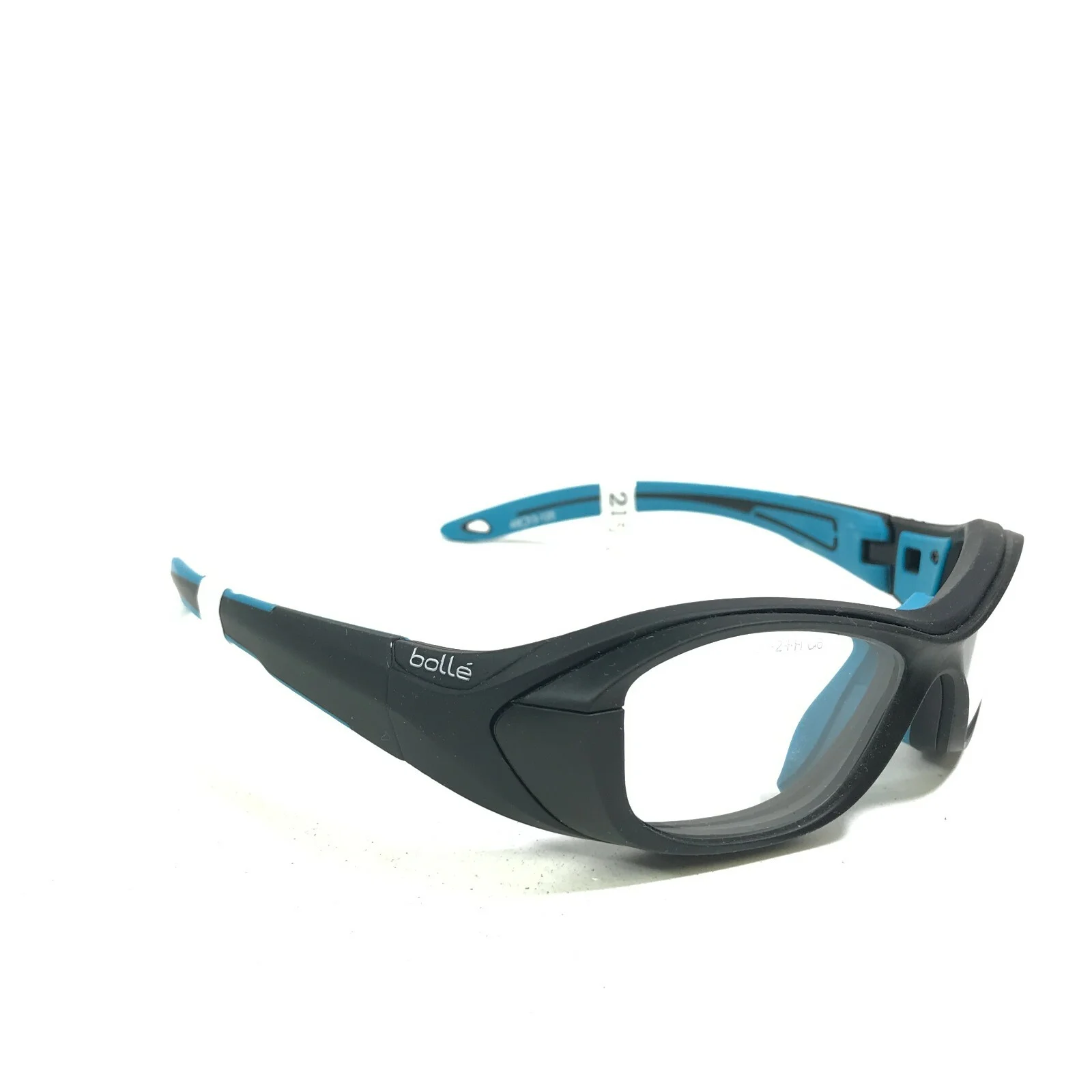 Bolle SWAG Athletic Goggles Eyeglasses Frames Matte Black Blue Wrap 49-13-125 3