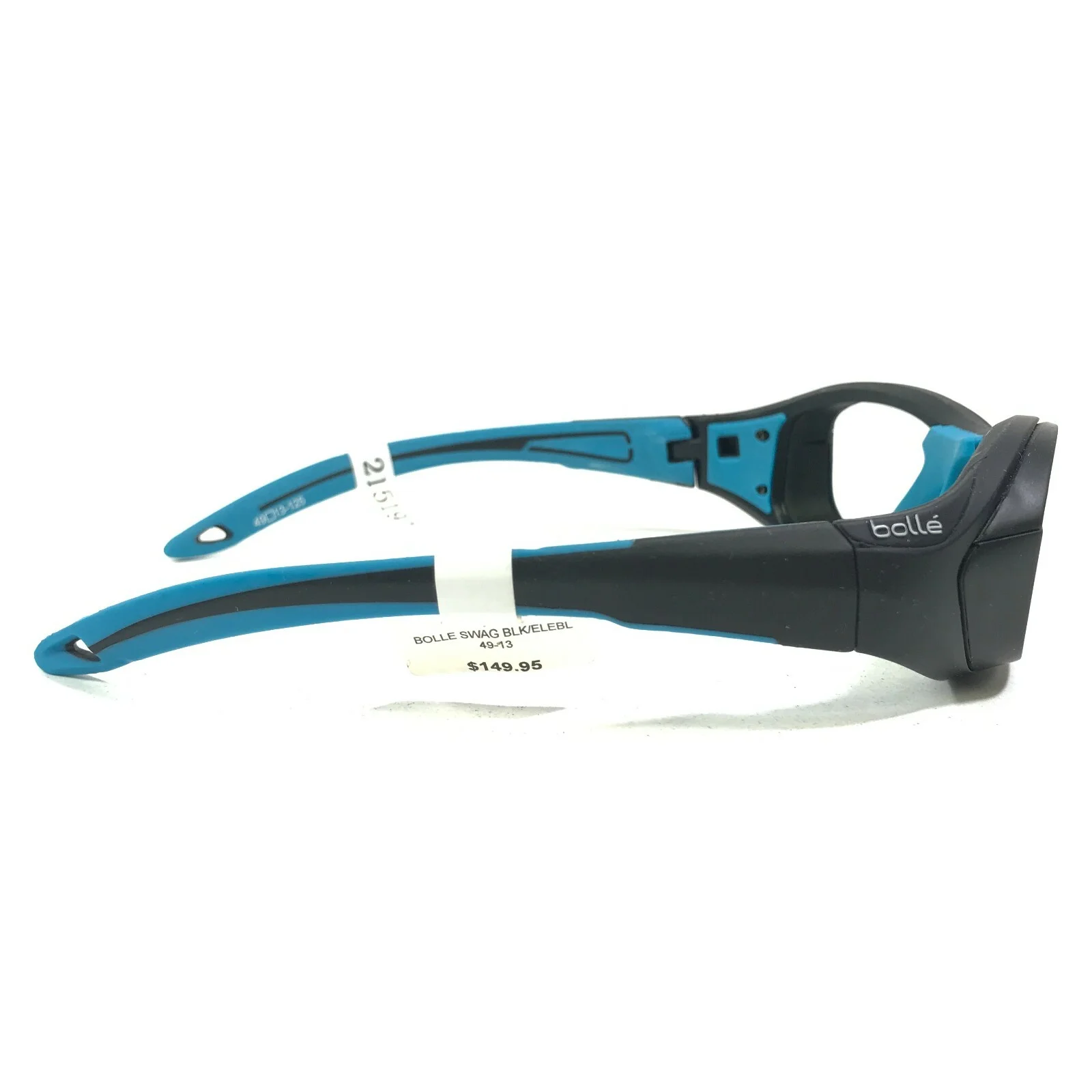Bolle SWAG Athletic Goggles Eyeglasses Frames Matte Black Blue Wrap 49-13-125 4