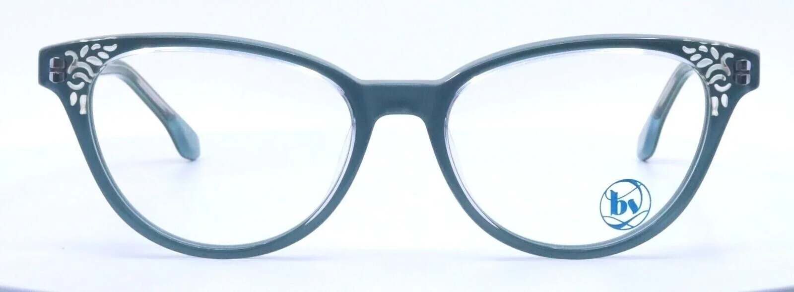 BON VIVANT YVETTE 7368 Coastal Teal Womens Cat Eye Eyeglasses 50-17-140 ITALY 2