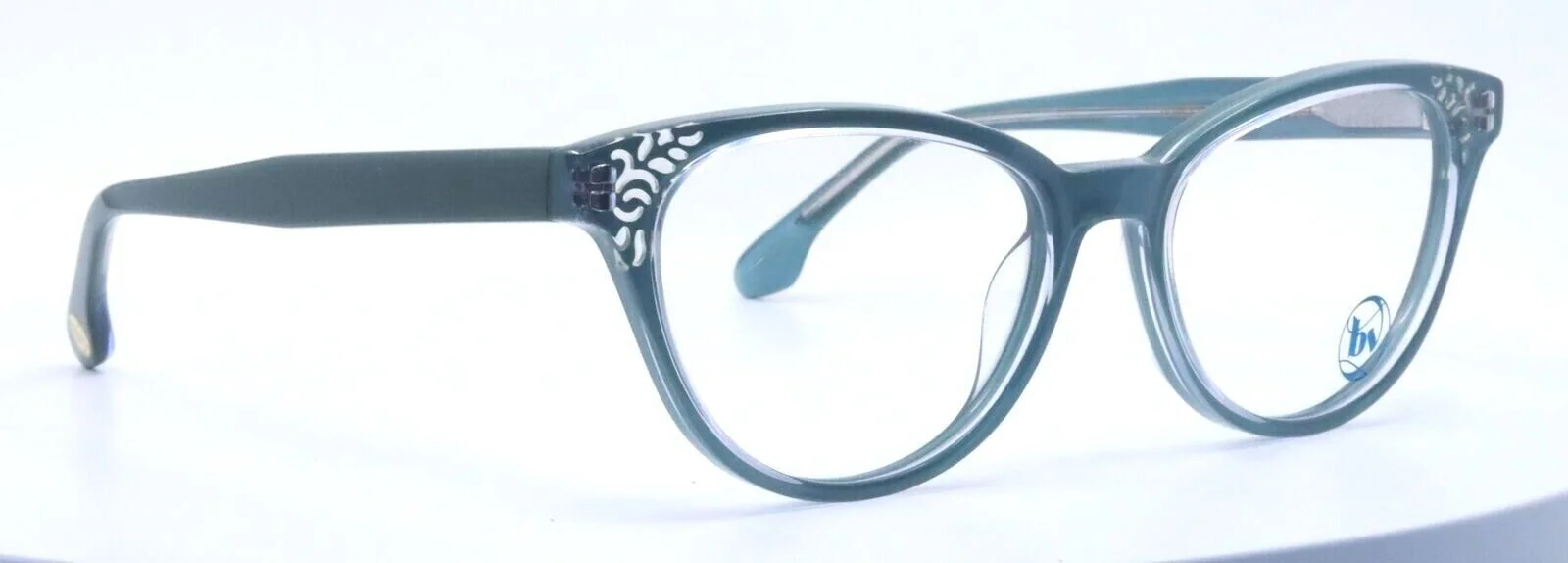 BON VIVANT YVETTE 7368 Coastal Teal Womens Cat Eye Eyeglasses 50-17-140 ITALY 3
