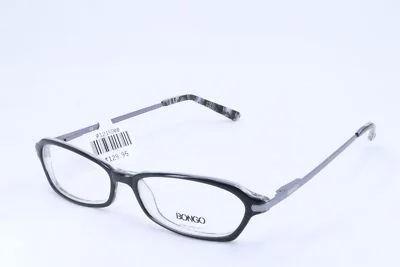 Bongo B WEDGE Black Oval Women Full Rim 51-14-135 Eyeglasses Frames