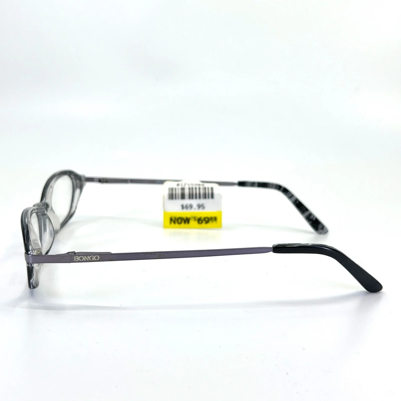 Bongo B Wedge BLK Black Gray Oval Full Rim Eyeglasses Frames 51[]14 135 mm 3
