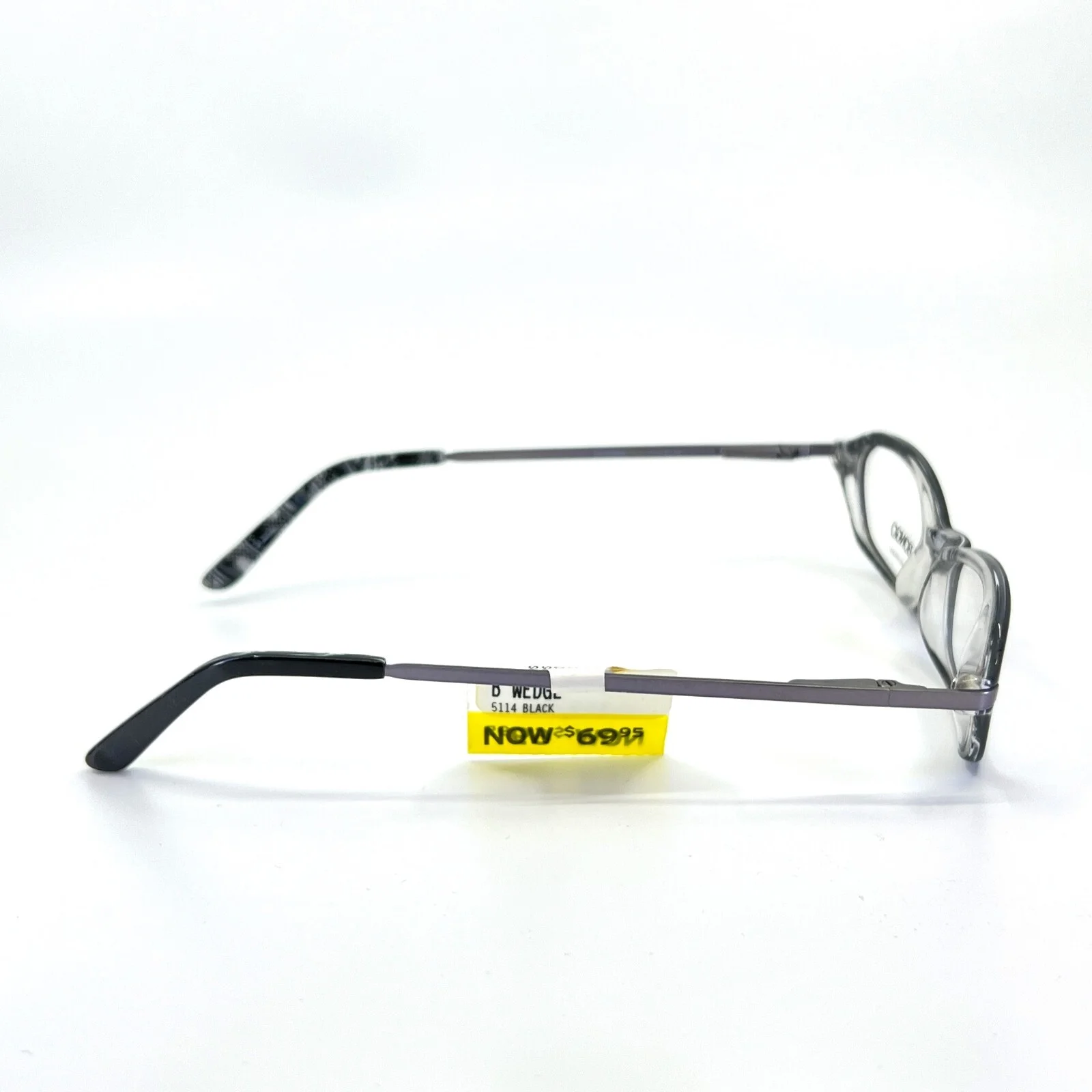 Bongo B Wedge BLK Black Gray Oval Full Rim Eyeglasses Frames 51[]14 135 mm 4