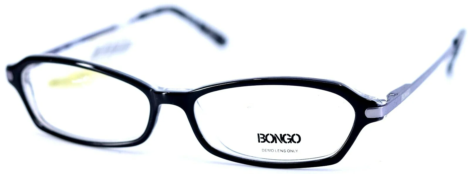 Bongo B WEDGE BLK Black Rectangular Womens Full Rim Eyeglasses Frames 51-14-135