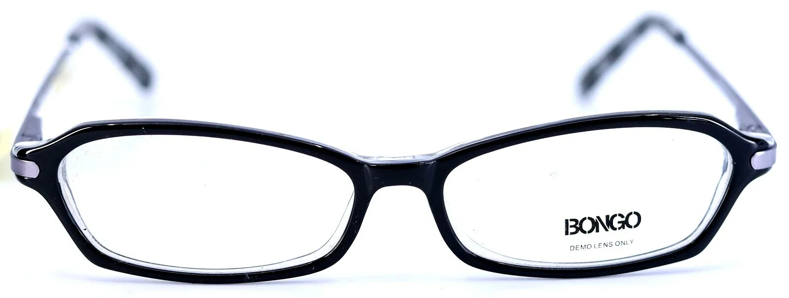 Bongo B WEDGE BLK Black Rectangular Womens Full Rim Eyeglasses Frames 51-14-135 2