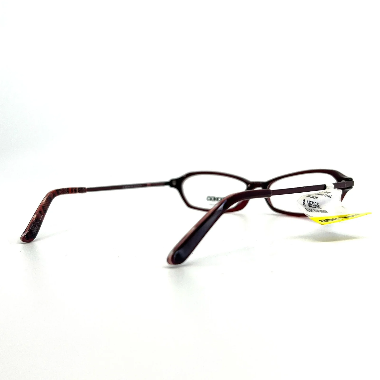 Bongo B Wedge BU Burgundy Red Oval Full Rim Eyeglasses Frames 51[]14 135 mm n1 4