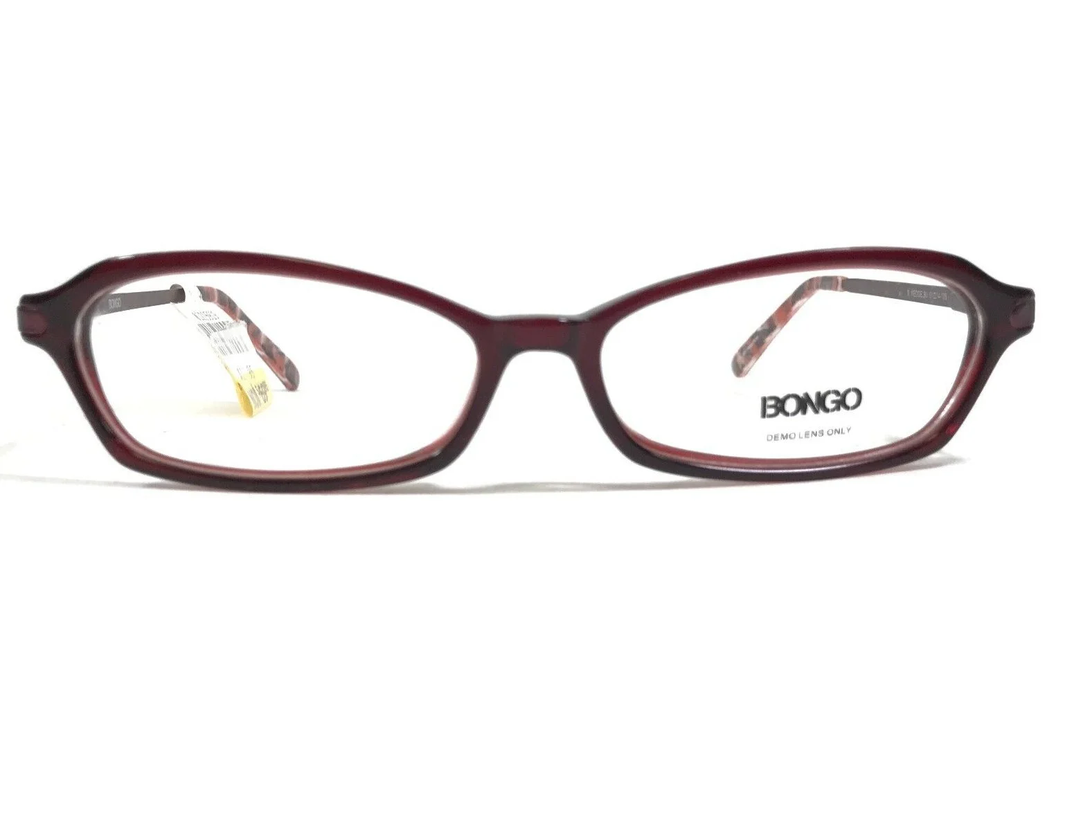Bongo B WEDGE BU Eyeglasses Frames Red Rectangular Full Rim 51-14-135