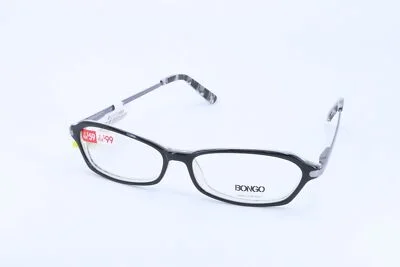 Bongo WEDGE Black Rectangle Women Full Rim 51-14-135 Eyeglasses Frames