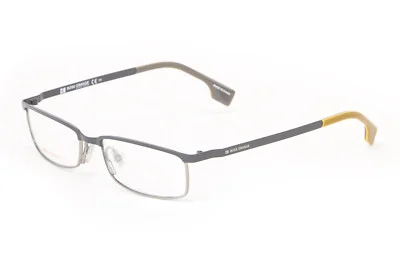 BOSS ORANGE Matte Grey Browline Eyeglass Frames 52mm B0073 $260 NEW