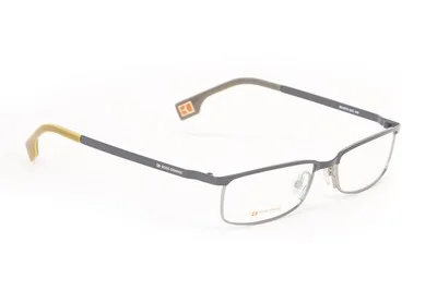 BOSS ORANGE Matte Grey Browline Eyeglass Frames 52mm B0073 $260 NEW 2