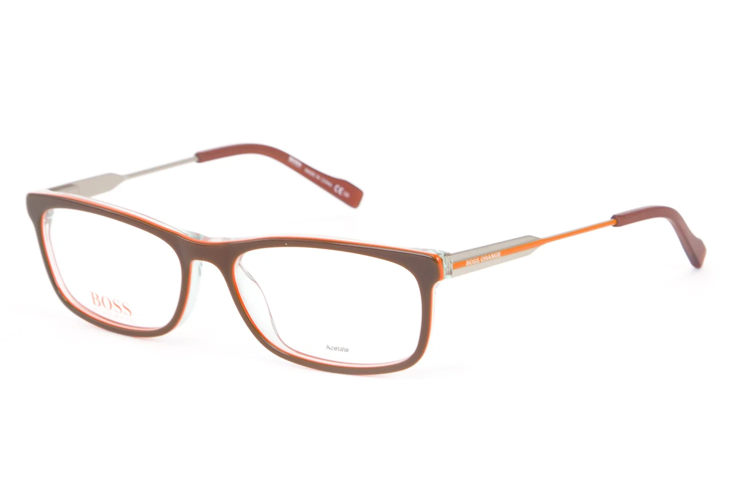 BOSS ORANGE Rectangular Eyeglass Frames 57mm B0230 $260 NEW 2