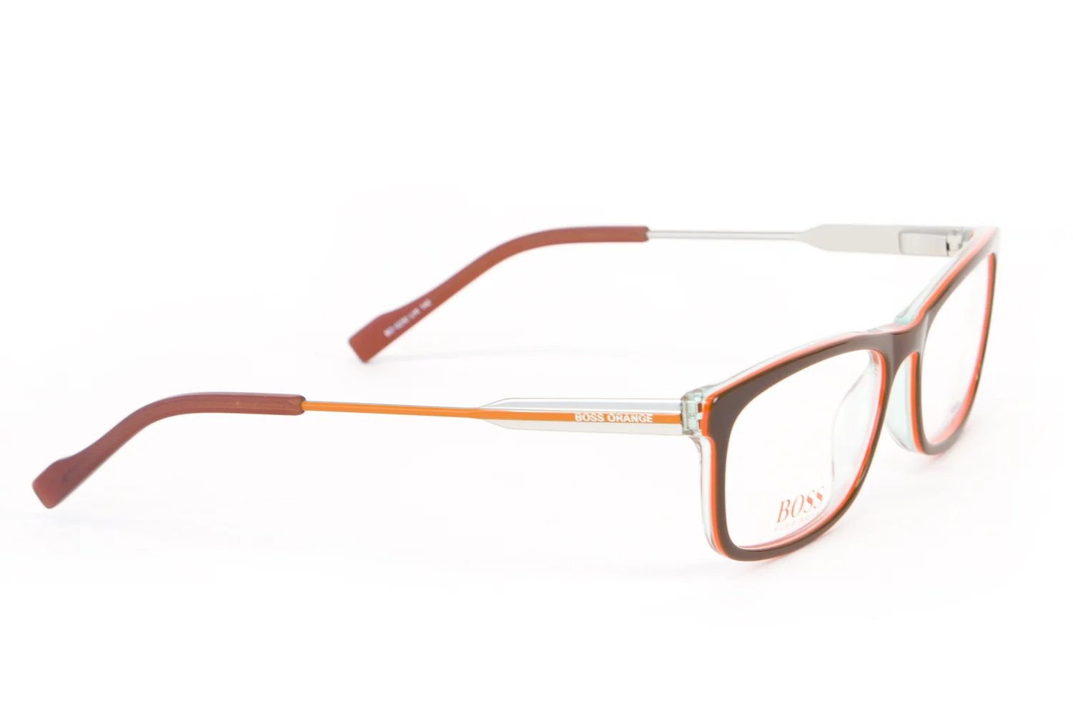 BOSS ORANGE Rectangular Eyeglass Frames 57mm B0230 $260 NEW 3
