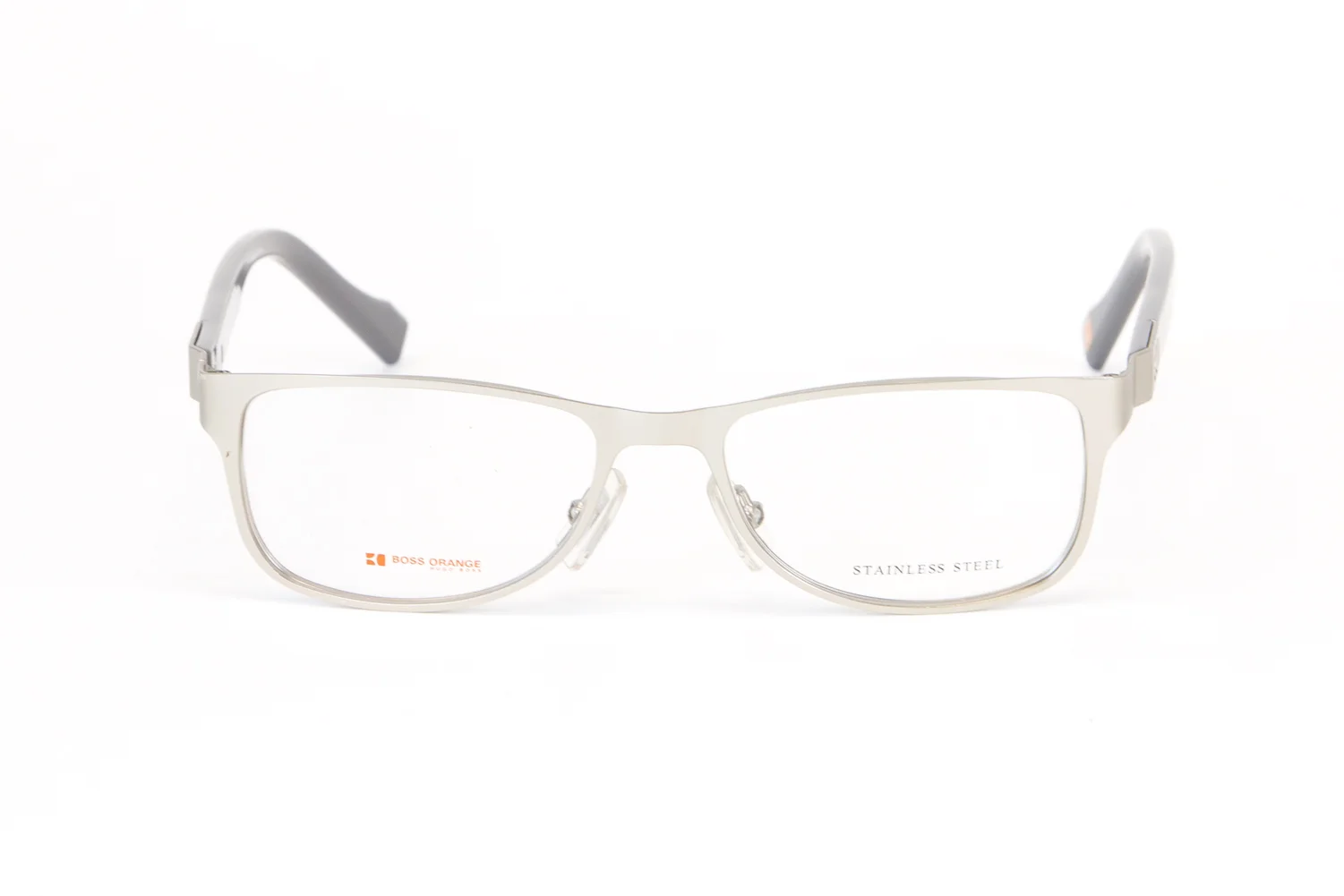 BOSS ORANGE Stainless Steel Rectangular Eyeglass Frames 50mm B0081 $260 NEW 4