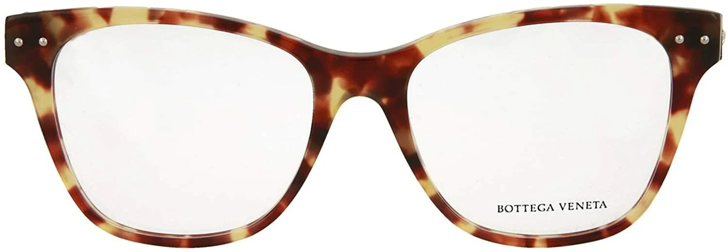 BOTTEGA VENETA BV0036O-003 Avana Havana Transparent EYEGLASS FRAMES - 52-17-145 3