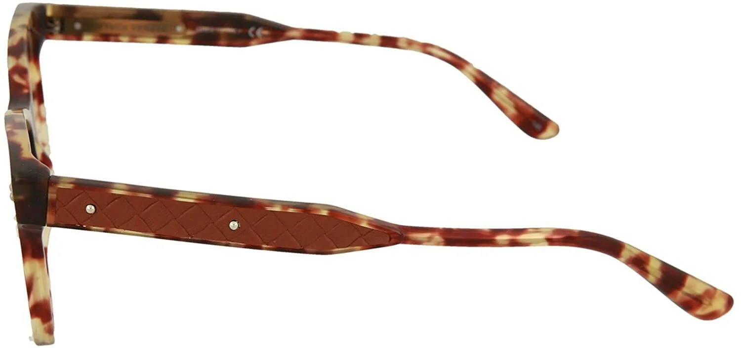 BOTTEGA VENETA BV0036O-003 Avana Havana Transparent EYEGLASS FRAMES - 52-17-145 4