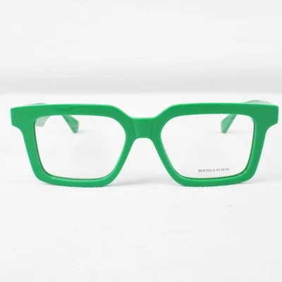 Bottega Veneta BV1216O Rectangle Frames in Green with Non-Rx Transparent Lenses 2