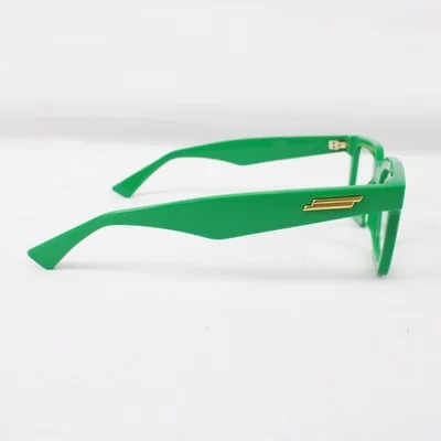 Bottega Veneta BV1216O Rectangle Frames in Green with Non-Rx Transparent Lenses 3