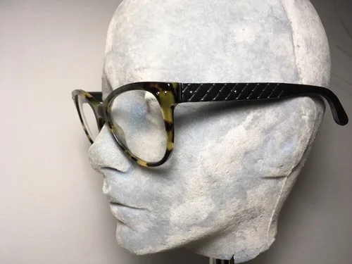 Bottega Veneta Eyeglasses BV 0009O 007 Havana/Black Leather Optical Frame 53mm 2