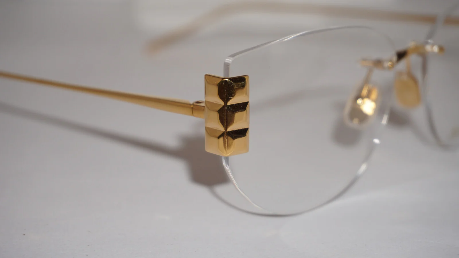 Boucheron New Eyeglasses RX Gold Rimless BC0052O 001 58 15 135 4