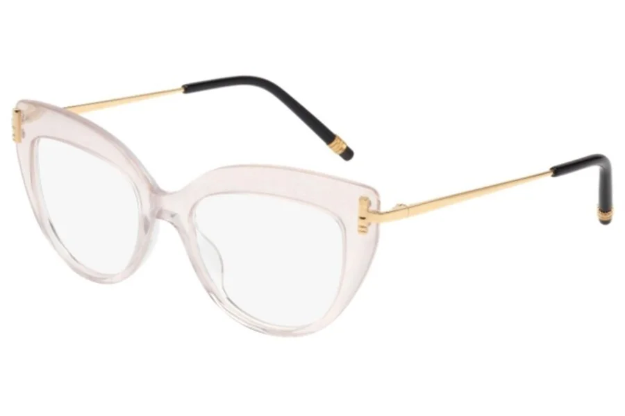 Boucheron Paris Women’s BC0017OA 51 16-140 Beige Gold Eyeglasses Made In France
