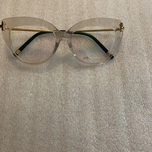 Boucheron Paris Women’s BC0017OA 51 16-140 Beige Gold Eyeglasses Made In France 2