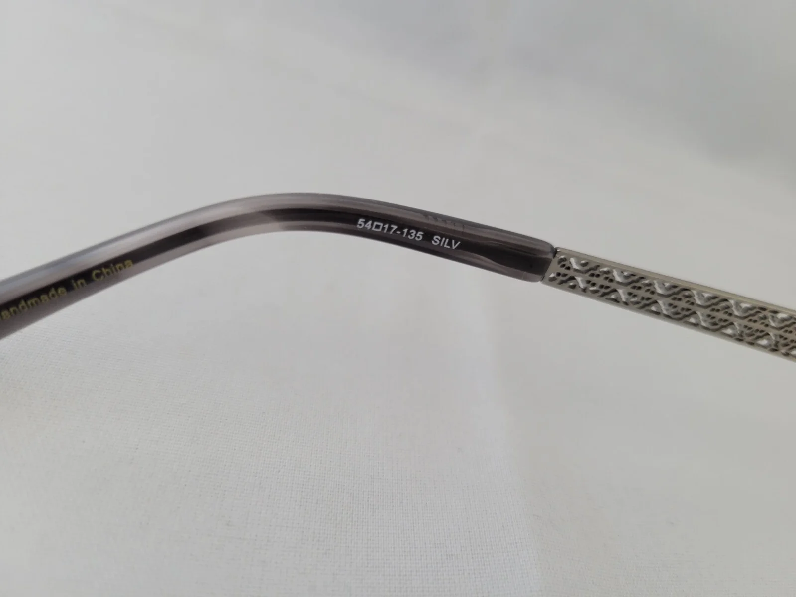 Boutique Totally Rimless Filigree Silver Rimless Eyeglasses 54-17-135 4