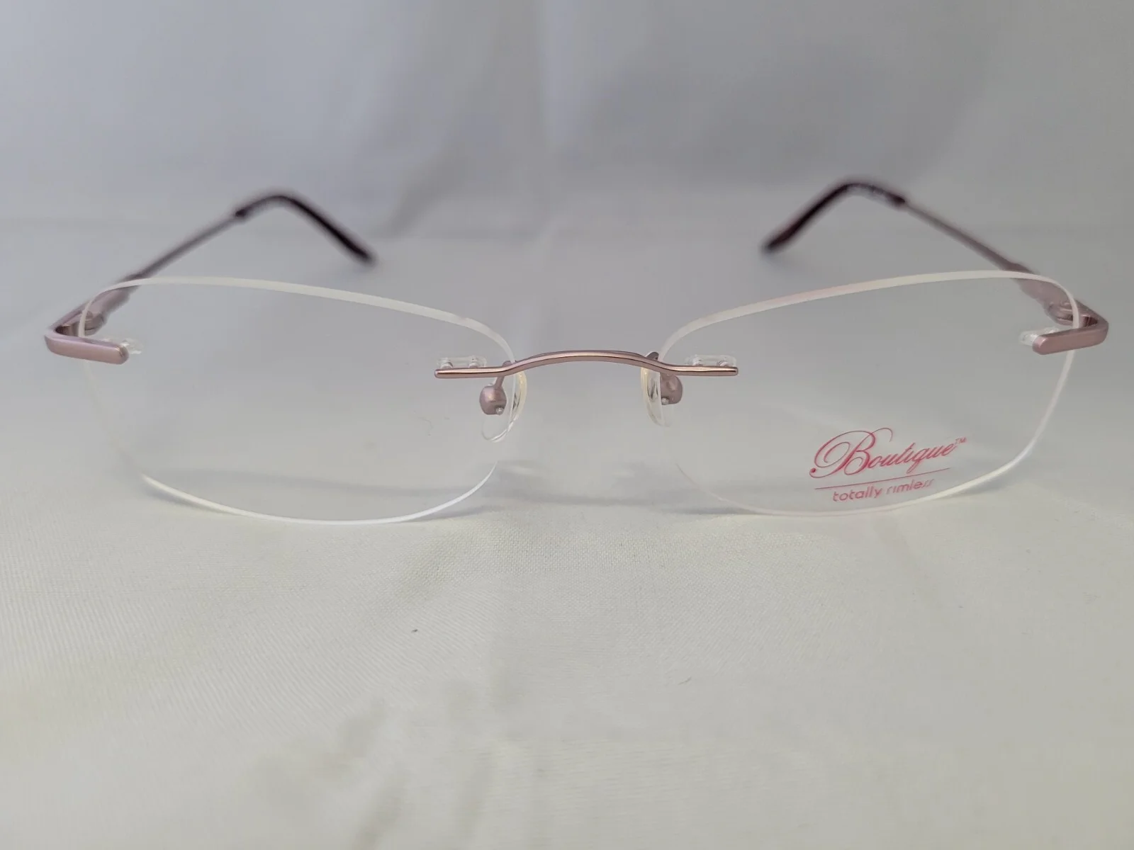 Boutique Totally Rimless Serinity Rose Gold Eyeglasses 54-16-140