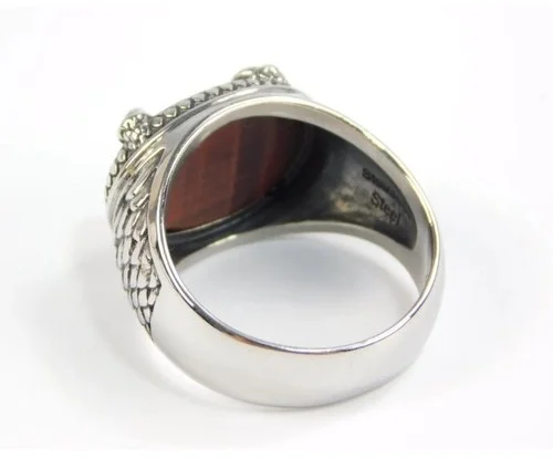 Bradford Exchange Stainless Brown Dragon Eye Unleash the Spirit Ring 3