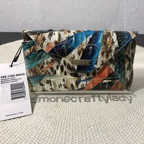 BRAHMIN BOTANICA MELBOURNE Leather Eyeglass Case 2