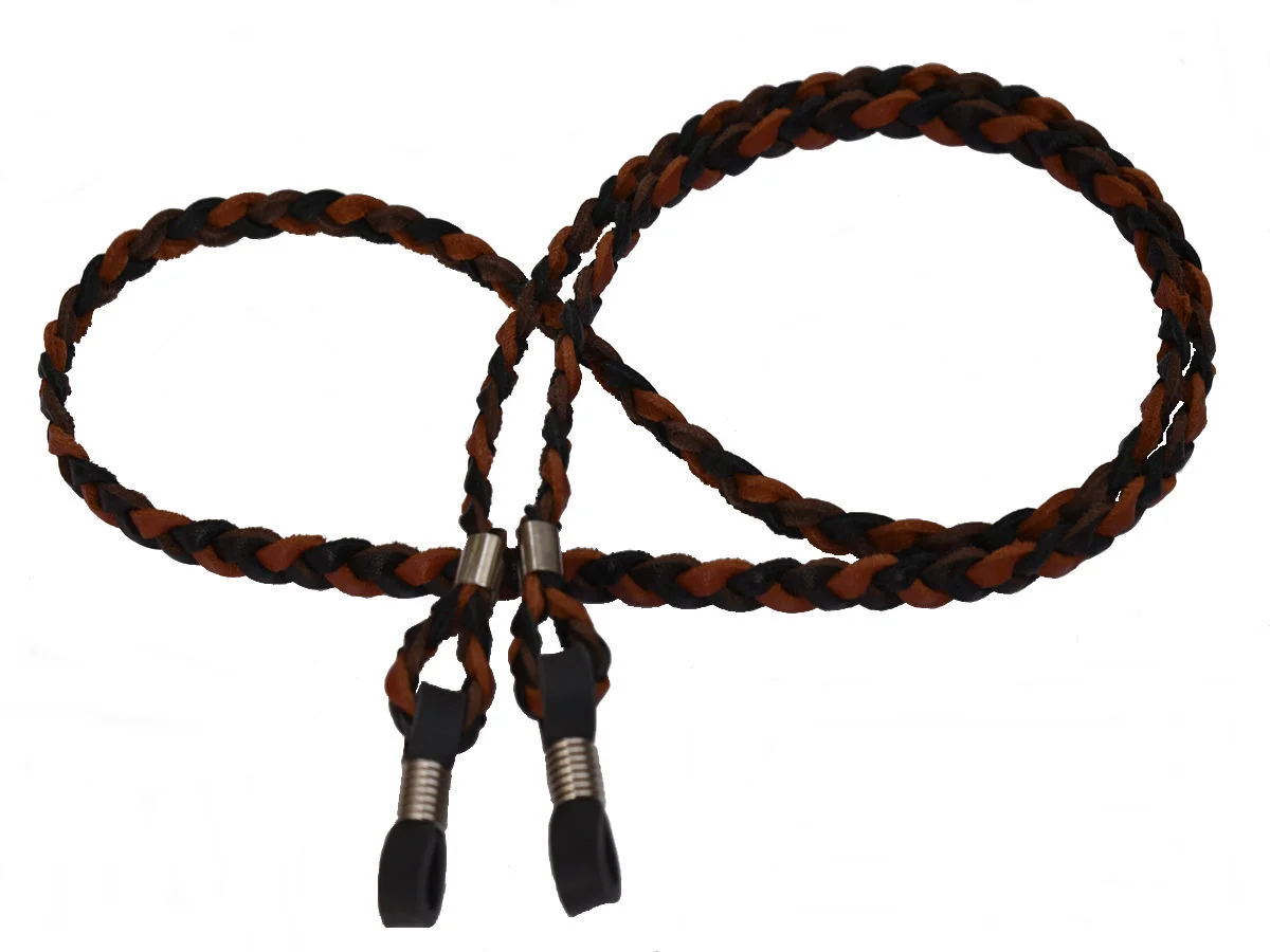 Braided Leather Eyeglass Sunglass Leash Retainer Holder Lanyard 24 2