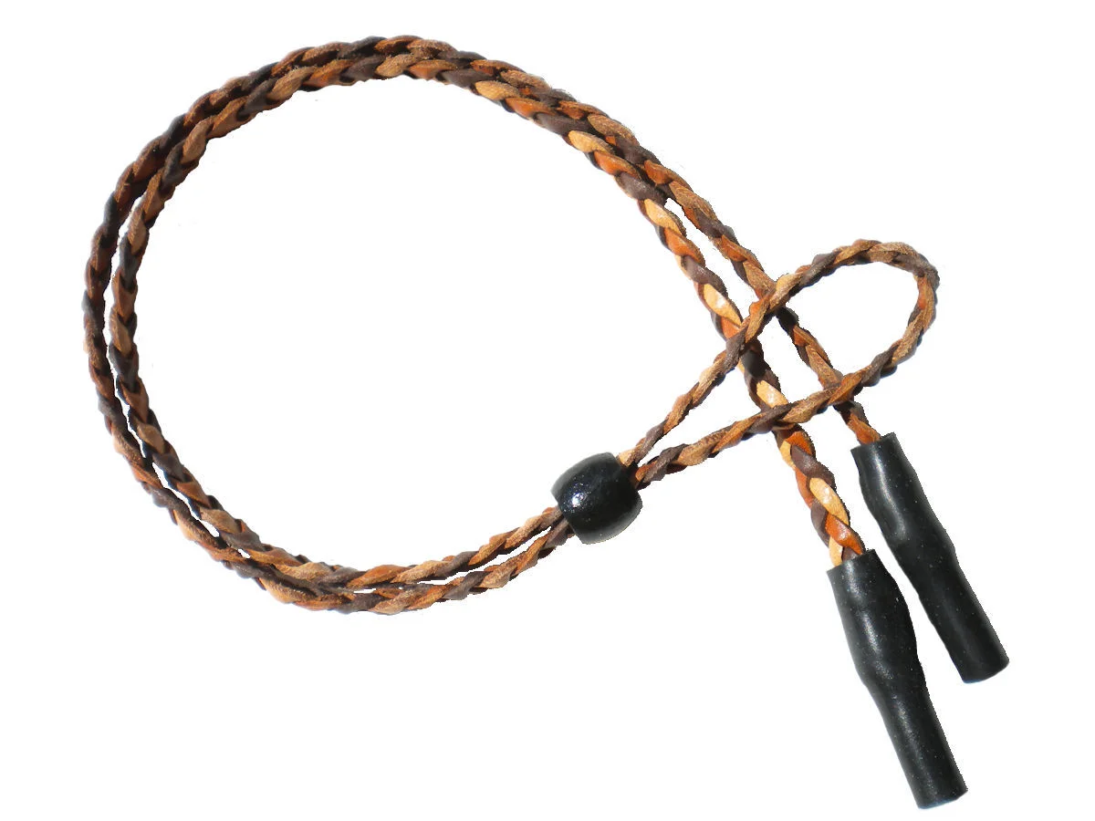 Braided Leather Sport Eyeglass Sunglass Leash Retainer Lanyard 2