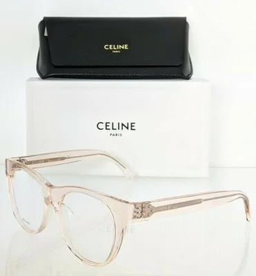 Brand New Authentic Celine Cl 50019 Eyeglasses 072 Transparent Pink CL50019F 2