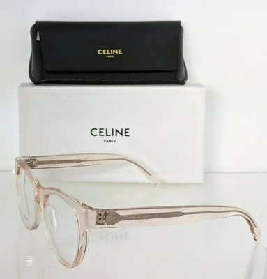 Brand New Authentic Celine Cl 50019 Eyeglasses 072 Transparent Pink CL50019F 3