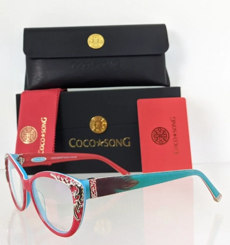 Brand New Authentic COCO SONG Eyeglasses Golden Phoenix Col. 4 54mm CV093
